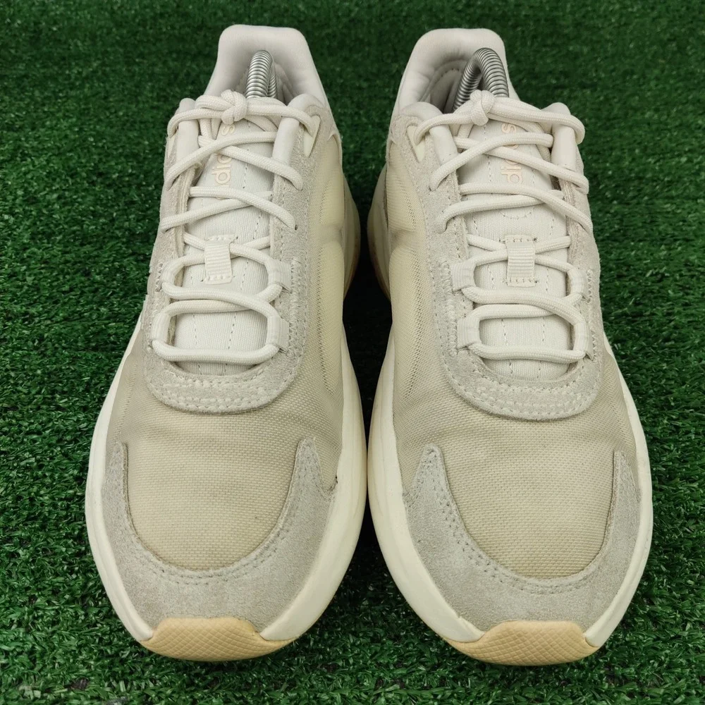 Adidas Sneakers Mens 7.5 Beige Ozelle GX1727 Running‎ Shoes Chunky Mesh Suede